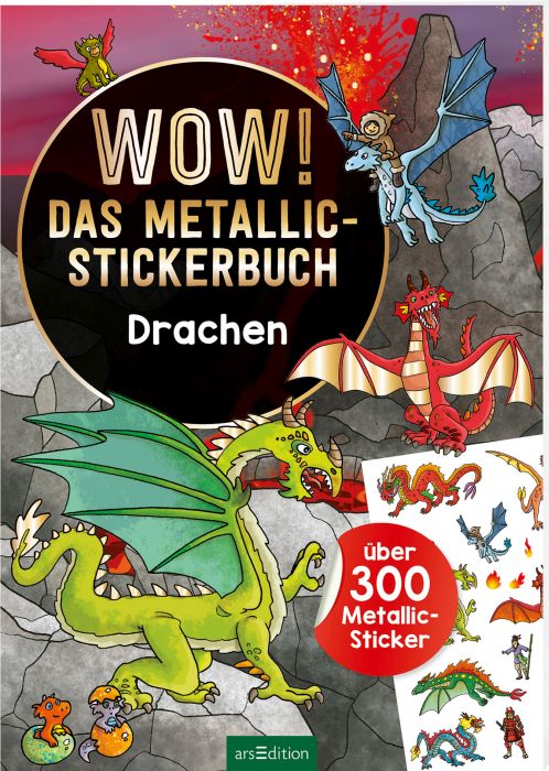 Image Wow! Das Metallic-Stickerbuch - Drachen, Nr: 133699