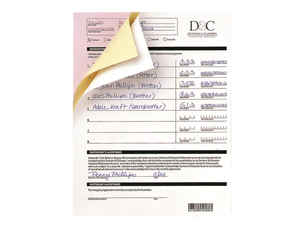 Image XEROX Premium Digital Carbonless - Zweilagiges sortiertes Papier, normale Reihe
