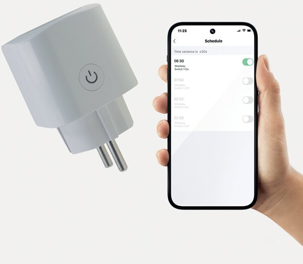 Image Smart WLAN Steckdose Innen Weiß 4er Zugriff per WLAN und App von überall