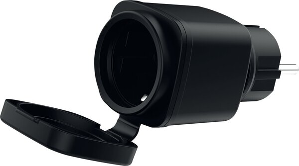 Image Smart WLAN Steckdose Außen Schwarz 1er Elektrogeräte Aussen smart steuern