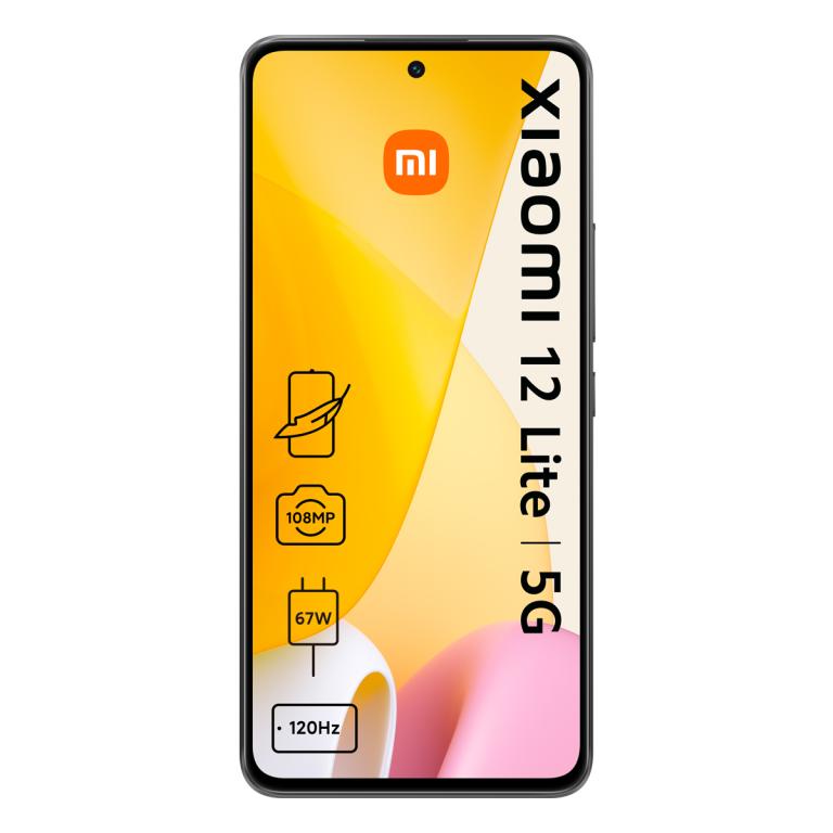 Image Xiaomi 12 Lite 5G Dual-SIM-Smartphone schwarz 128 GB