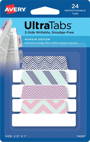 Image Haftstreifen UltraTabs Design 63,5x25 Polyester, papierbeschichtete Lasche
