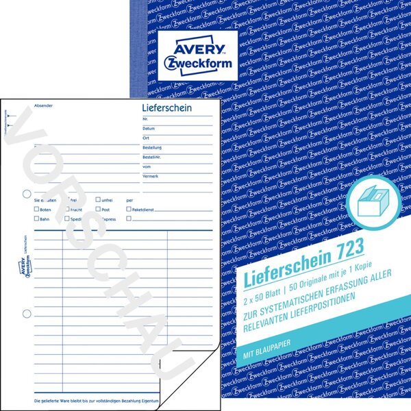 Image ZWECKFORM Avery 723 Verwaltungsbuch (723)