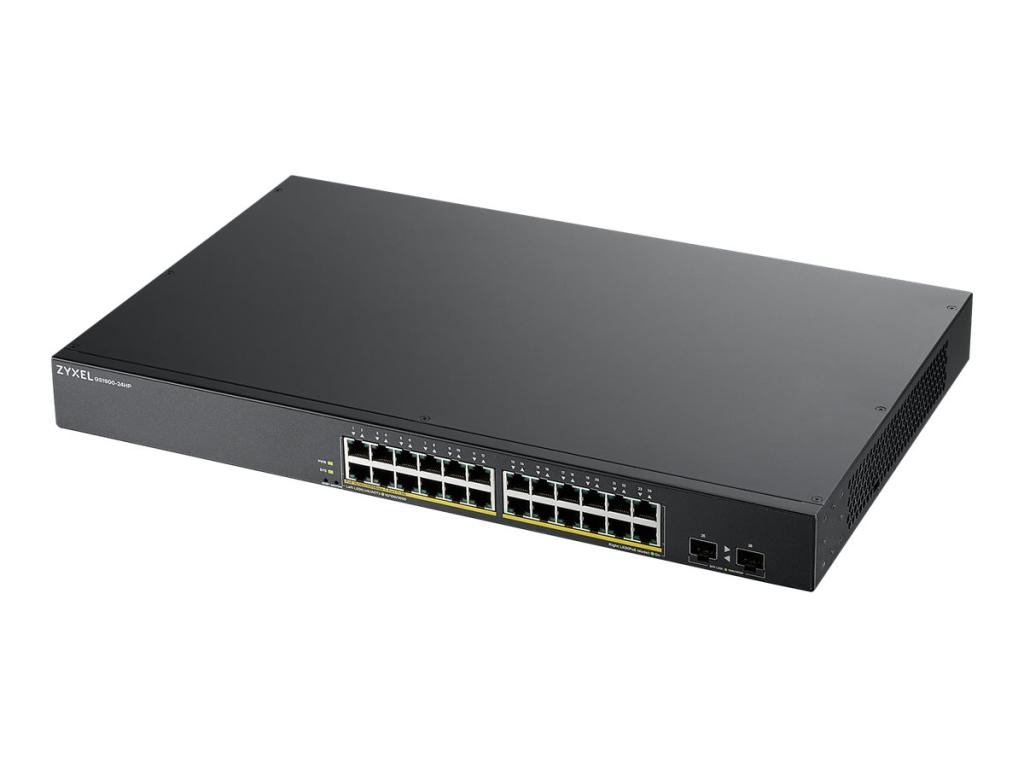 Image ZYXEL GS1900-24HP v2 24-port GbE L2 PoE Smart Switch rackmount 170 Watt