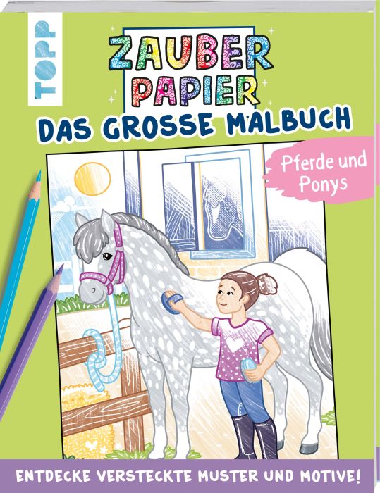 Image Zauberpapier Großes Malbuch Pferde Ponys, Nr: 4646