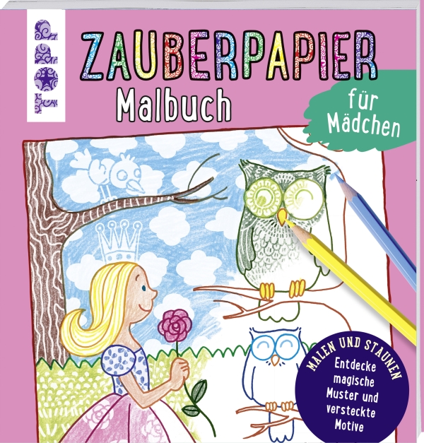 Image Zauberpapier Malbuch Mädchen, Nr: 7493