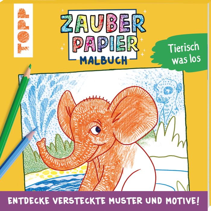 Image Zauberpapier Malbuch Tierisch was los, Nr: 4464