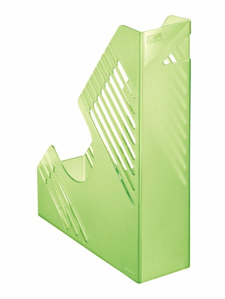 Image Zeitschriftenbox, grün transparent, für ca. 700 Blatt, A4 und A4