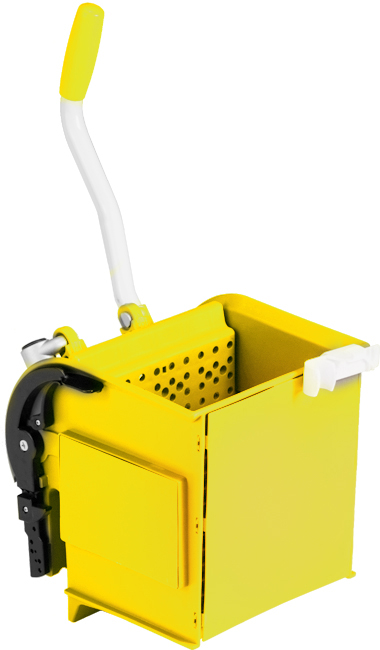 Image Zubehör/Ersatzteil: Horizontalpresse "O-Key" gelb (unten offen, Seiten geschlossen), Kunststoff<br>für Reinigungswagen: Mini Bucket | Nick | Nick Plus | Nick Star | Green Line | Trolleys