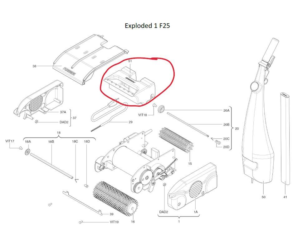 Image Zubehör/Ersatzteil: Schmutzwasserbehälter <br>passend für Bodenreinigungsmaschine Floorwash F25