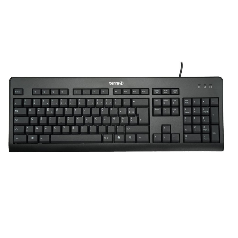 Image TERRA Keyboard 1500 Corded [FR] USB black/noir Copilot AZERTY