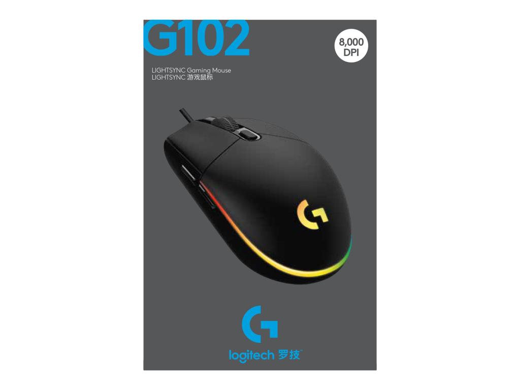 Image LOGITECH Gaming Mouse G102 LIGHTSYNC - Maus - Für Rechtshänder - optisch - 6 Ta