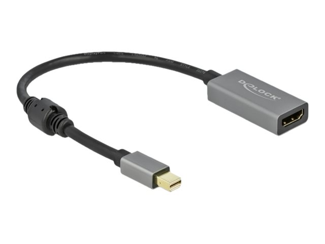 Image DELOCK Aktiver mini DisplayPort 1.4 zu HDMI Adapter 4K 60 Hz (HDR)