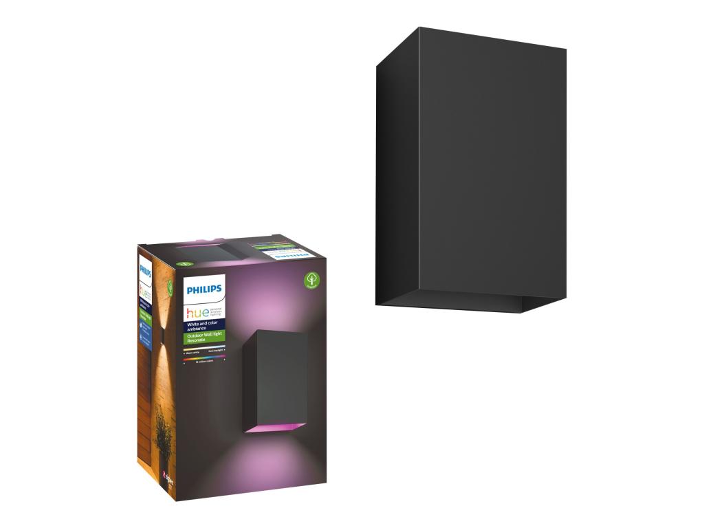 Image PHILIPS Lighting Hue LED-Außenwandleuchte Resonate LED fest eingebaut 8 W RGB, 