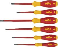 Image WIHA VDE Schraubendreher-Set 6teilig Wiha SlimFix electric Schlitz, Kreuzschlit