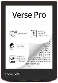 Image POCKETBOOK Verse Pro eReader passion red mit 300 DPI 16 GB