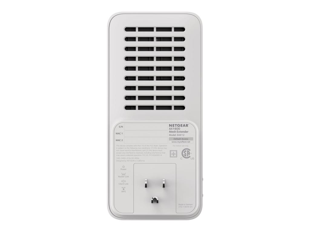 Image NETGEAR AX1600 4-Stream WiFi 6 Mesh Extender Steckdosenformat