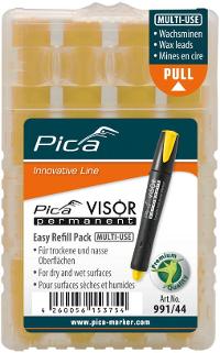 Image PICA-MARKER VISOR permanent Ersatzminen -Sets, gelb