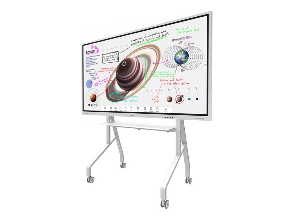 Image NEOMOUNTS mobiler Bodenständer für 55-86" Bildschirme - Weiß