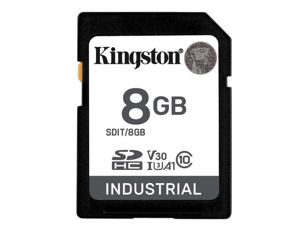 Image KINGSTON Card Kingston Ind. SD  8GB pSLC