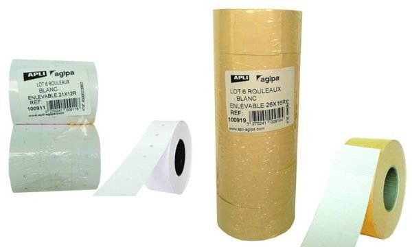 Image agipa Etiketten für Preisauszeichne r, 21 x 12 mm, weiß (66000000)