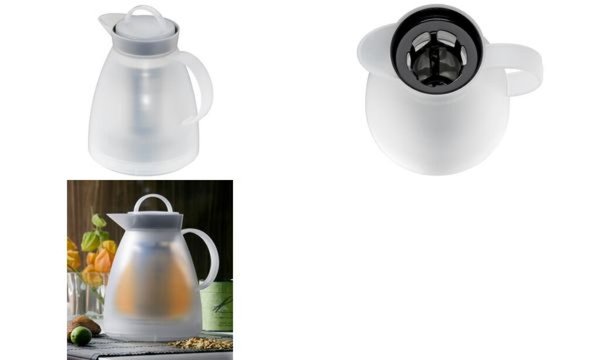 Image alfi Tee-Isolierkanne DAN TEA, 1,0 Liter, weiß (6463063)