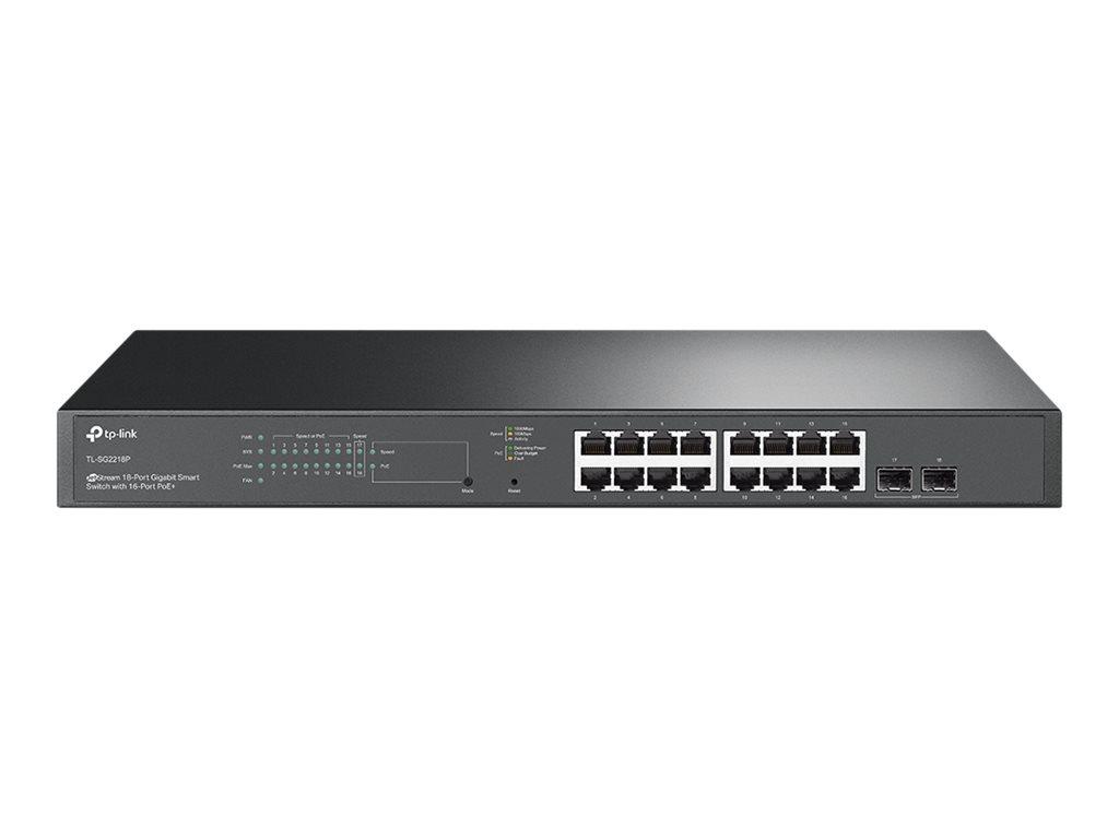 Image TP-LINK TL-SG2218P 16-Port Gigabit L2 Sm. Switch PoE+ 2x SFP+