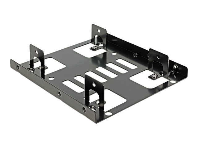 Image DELOCK Einbaurahmen Delock 3,5" für 2x 2,5" HDD/SSDs Metall schwarz