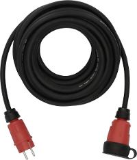 Image BRENNENSTUHL 9162100110 Strom Verlängerungskabel 16 A Schwarz Rot 10 m H07RN-F 