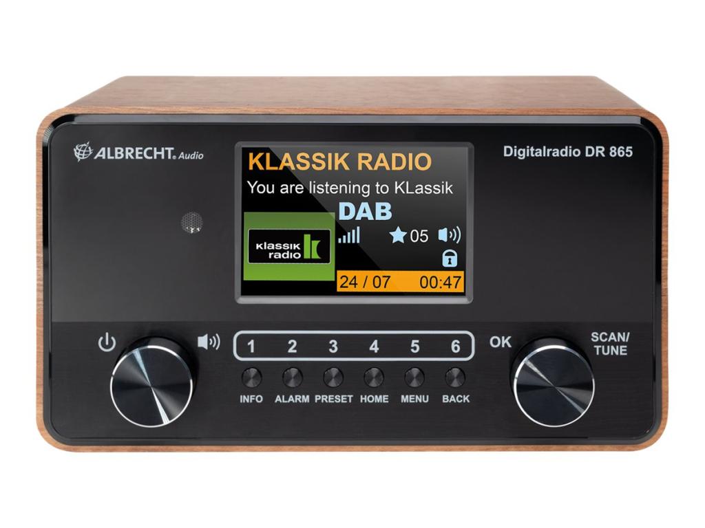Image ALBRECHT DR 865 Tischradio DAB+, UKW AUX, DAB+, UKW Barrierefrei, Inkl. Fernbed