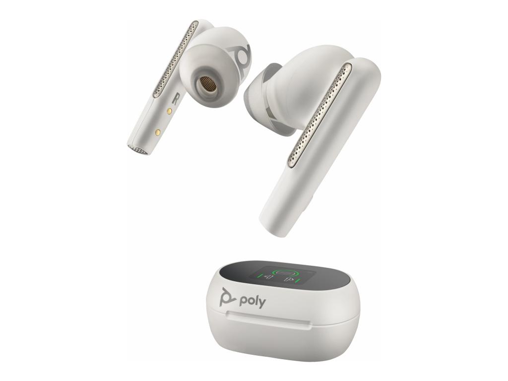 Image HP Poly Voyager Free 60/60+ White Earbuds 2 Pieces