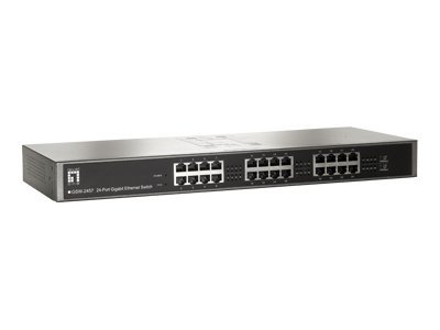 Image LEVEL ONE LevelOne - GSW-2457 24-Port 19" Unmanaged Gbit Ethernet Switch