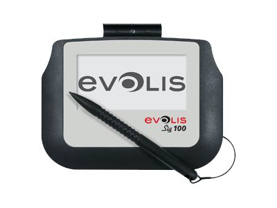 Image EVOLIS Signature 100 - Unterschriften-Terminal mit LCD Anzeige - 4,7 x 9,5 cm -
