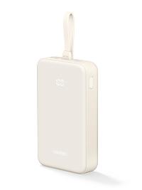 Image UGREEN 20000mAh Power Bank with Built-in Cable white