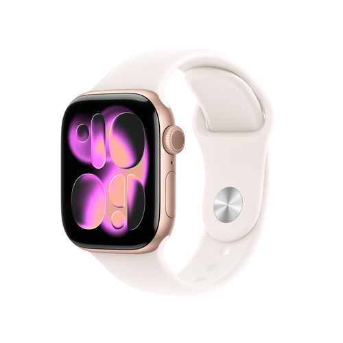 Image APPLE Watch S11 Aluminium Cellular 42mm Rosegold (Sportarmband blassrosa) S/M