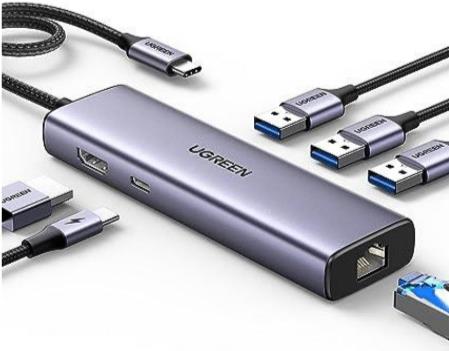 Image UGREEN Revodok USB-C Hub mit 4K HDMI, Ethernet, PD100W