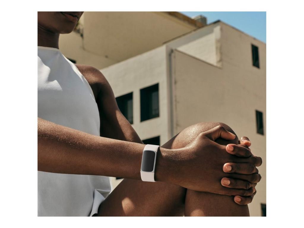 Image FITBIT Charge 6 AMOLED Aktivitäts-Trackerarmband Beige - Silber (40-56-7911)