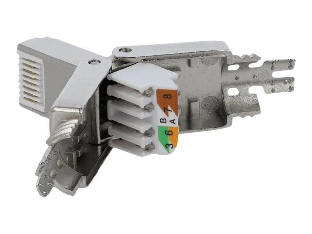 Image DELOCK RJ45 Stecker Cat.6A STP werkzeugfrei