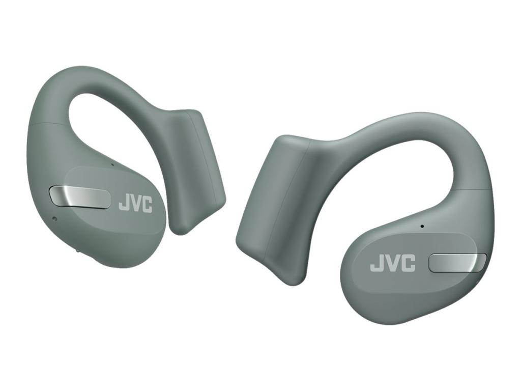 Image JVC HA-NP50T-G Nearphones Leichter Open Ear True Wireless Kopfhörer sage green