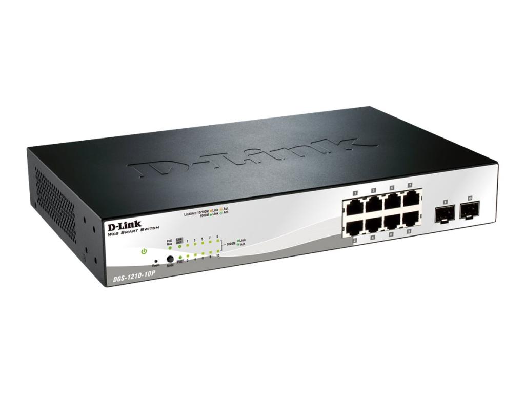 Image D-LINK 10-Port Layer2 PoE Smart Managed Gigabit Switchdlink|green 3.0, 8x 10/10