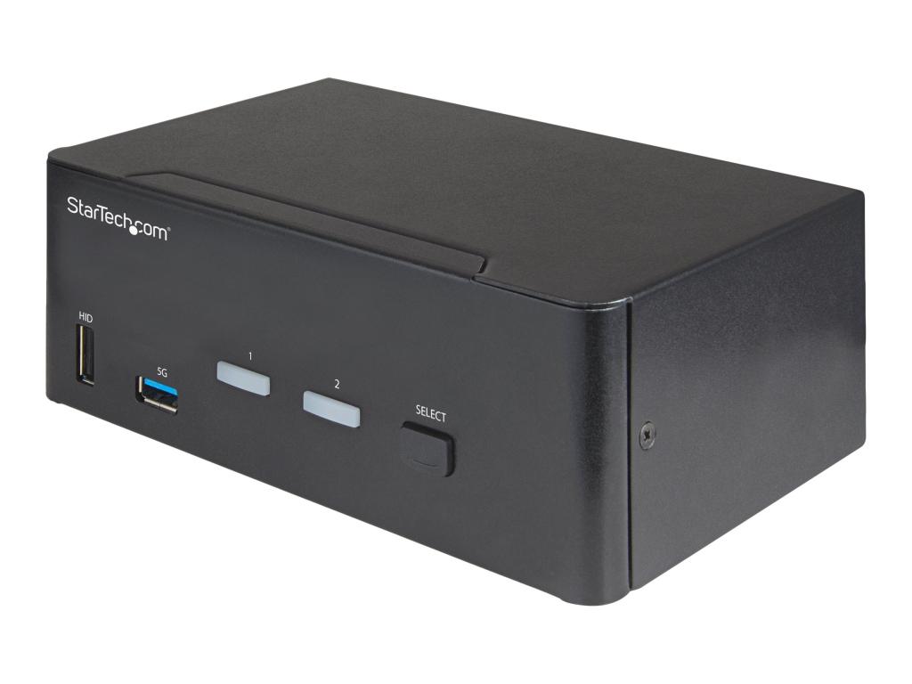 Image STARTECH.COM 2 Port Dual Monitor HDMI KVM Switch - 4K 60Hz Ultra HD HDR - Deskt
