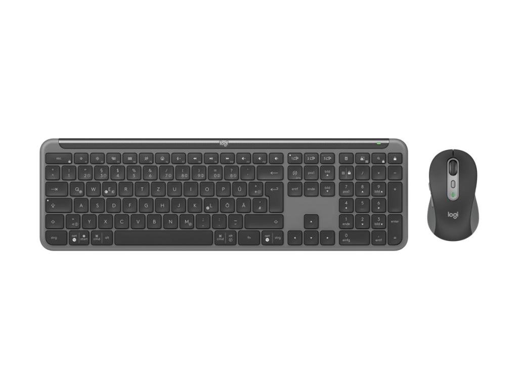 Image Logitech MK950 for Business Tastatur-Maus-Set kabellos grafit