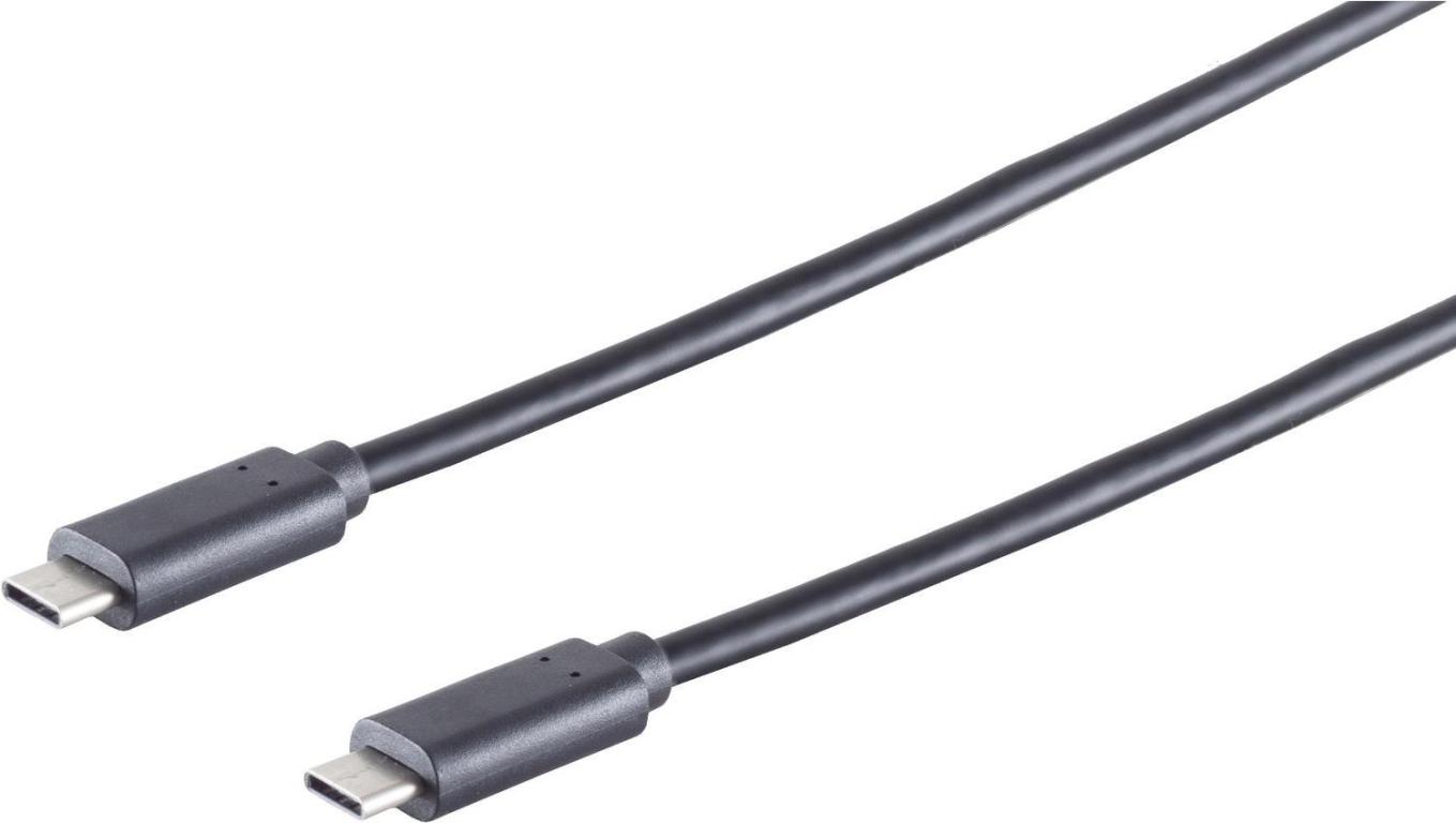 Image S-CONN USB Kabel Typ 3.1 C-ST auf Typ 3.1 C-ST Rev. 3.1 schw. 2,0m (77140-2.0)