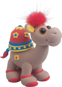 Image Super Dough Knetfigur Knete Modelliermasse Desert Ship Grey