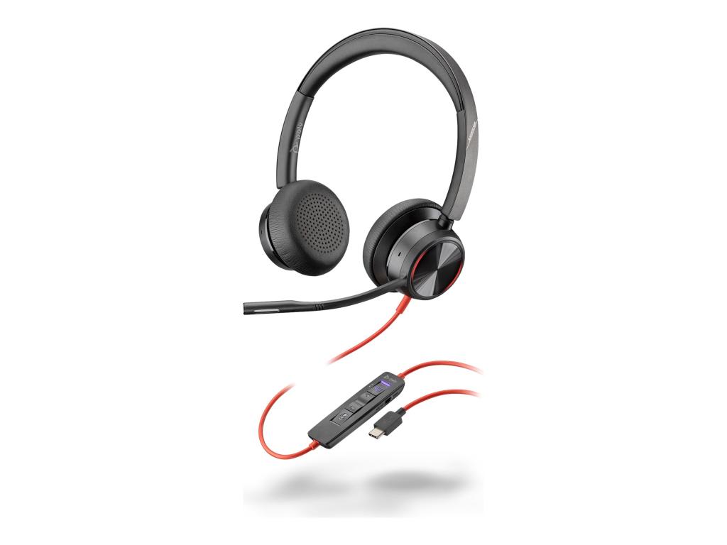 Image HP Poly Blackwire 8225 Stereo Microsoft Teams Certified USB-C Headset +USB-C/A 