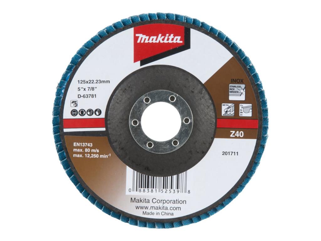 Image MAKITA Fächerschleifscheibe 125mm Z40 1 Stück