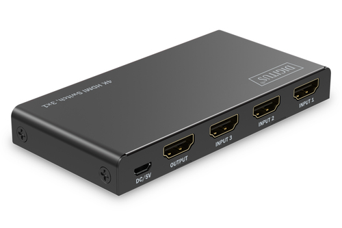 Image DIGITUS HDMI Switch, 4x1 4K/60Hz HDCP 2.3