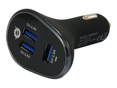 Image CONCEPTRONIC CARDEN 3-Port 31.5W USB Car Charger