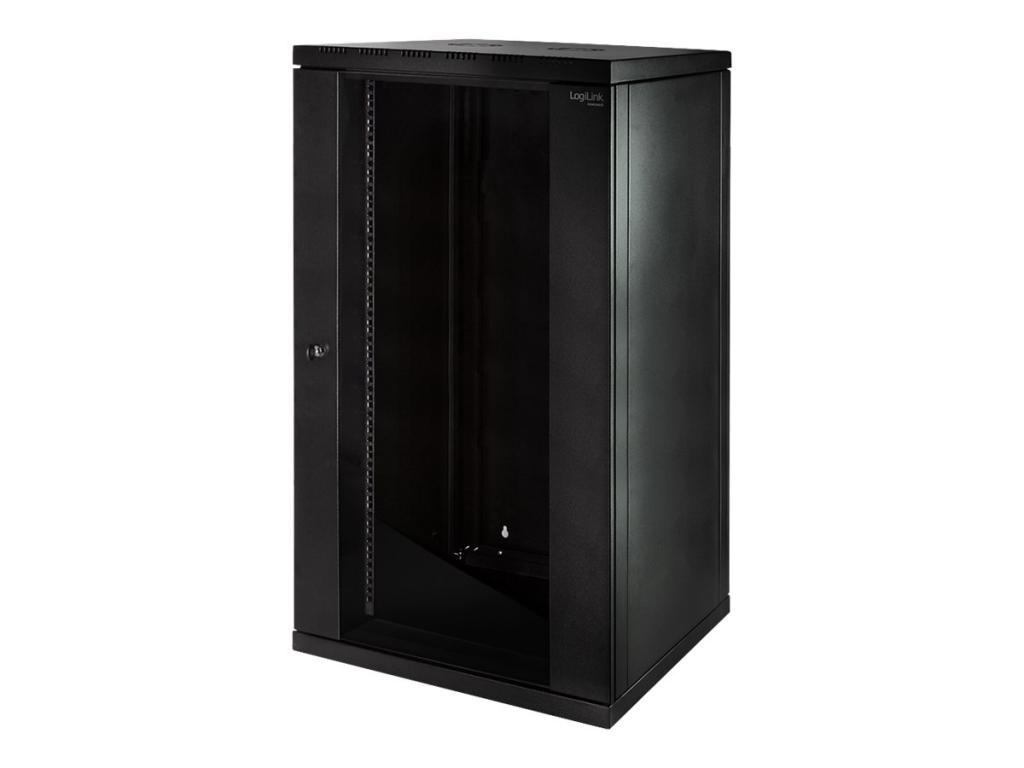 Image LogiLink 19" Wandverteiler, einteilig, 21 HE, schwarz