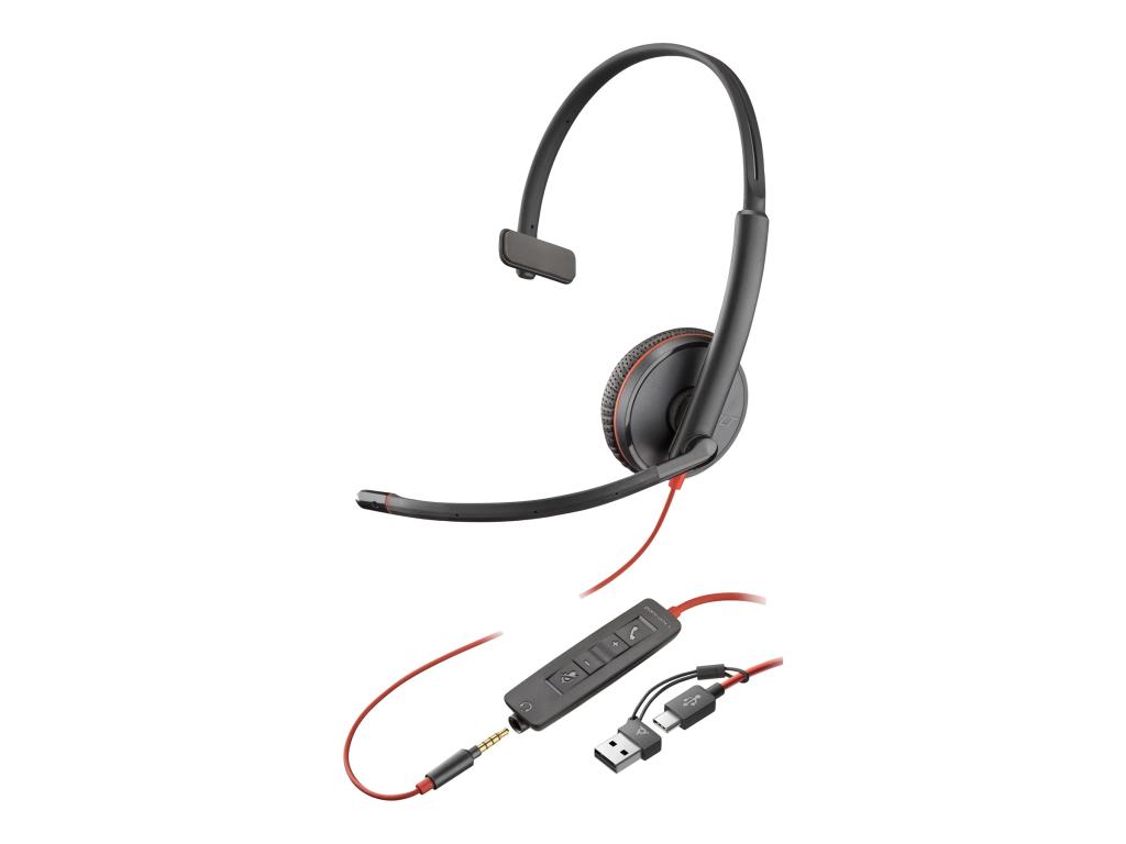 Image HP Poly Blackwire 3215 Monaural USB-C Headset
